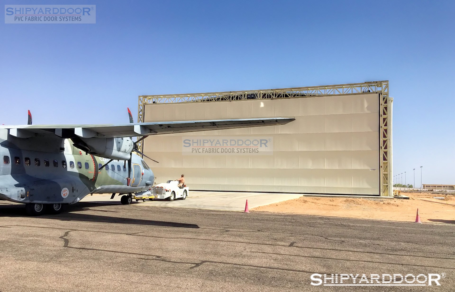 Large aircraft hangar door Aircraft Hangar Door