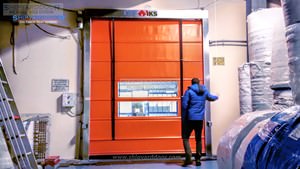 High speed door pull rope